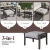 Heynemo Outdoor Patio Furniture Set, 7 Piece Patio Seating Set with Coffee Table and Ottoman, Metal Furniture Set for Porch Backyard Garden - 4 of 4