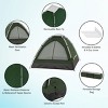 Leisure Sports Lightweight, Water-Resistant 2-Person Dome Tent With Removable Rain Fly and Carry Bag - Green - 3 of 4