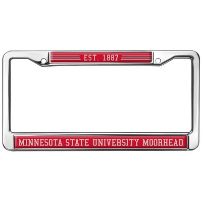 Minnesota State Moorhead School Logo Full Size Standard License Plate Metal Frame