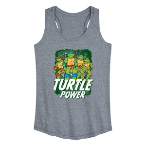Women's - Teenage Mutant Ninja Turtles - Turtle Power Graphic Racerback Tank - 1 of 4