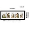 Americanflat 8x24 Collage Picture Frame to Display 5 Photos at Once - Black - 2 of 4