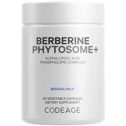 Codeage Berberine Phytosome Supplement - Berberine HCL, Alpha Lipoic Acid, Phospholipid Complex - 60ct - image 1 of 4