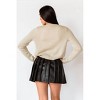 Women's Jasmine Faux Leather Mini Skirt - falcon park - 4 of 4