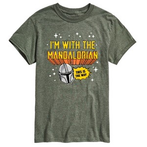 Men's - Star Wars - The Mandalorian Im With Mando Short Sleeve Graphic T-Shirt - 1 of 4