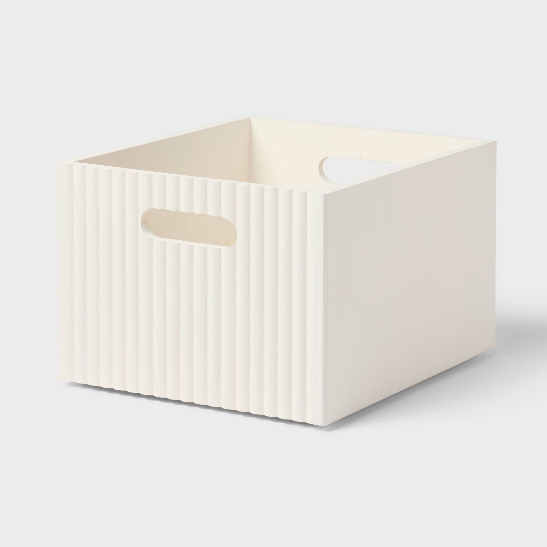 Small Wood Bin White - Brightroom™