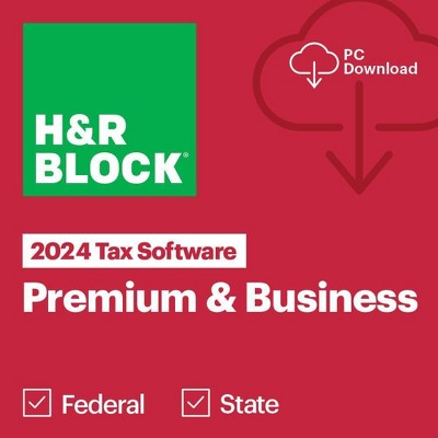 H&R BLOCK 2024 Premium and Business Win Tax Software (Digital)