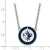Black Bow Jewelry Sterling Silver Winnipeg Jets NHL Necklace 18 Inch - 2 of 4