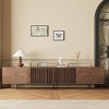 Luck Live  TV Stand Media Entertainment Center, metal frame tv cabinet for tvs up to 100 inch - 2 of 4