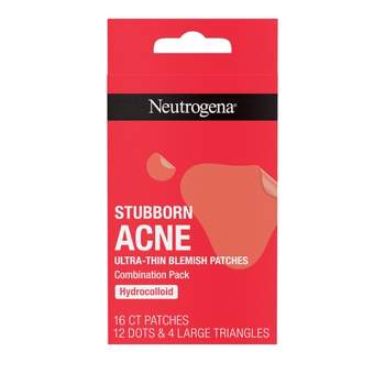 Neutrogena Stubborn Acne Ultra-Thin Blemish Hydrocolloid Patches, Combination Pack - 16 Patches