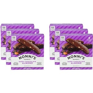 Nonnis Biscotti Dark Chocolate Almond - Pack of 6 - 6.88 oz - 1 of 2