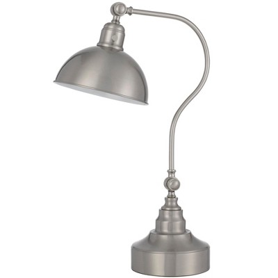Cal Lighting Industrial adjustable metal downbridge desk lamp with half dome metal shade