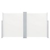 Side Awning Cream Polyester with PU coating 47.2 x 236.2 in  vidaXL - 3 of 4