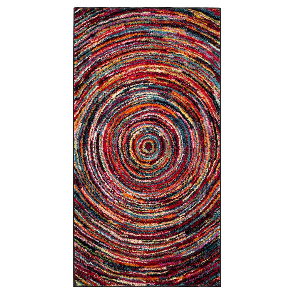  Yantley Swirl Area Rug Multi