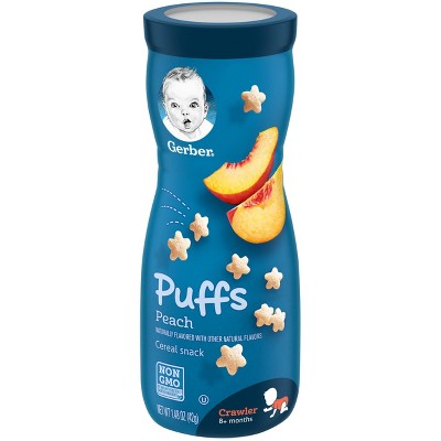 Gerber Puffs Peach Cereal Baby Snacks - 1.48oz