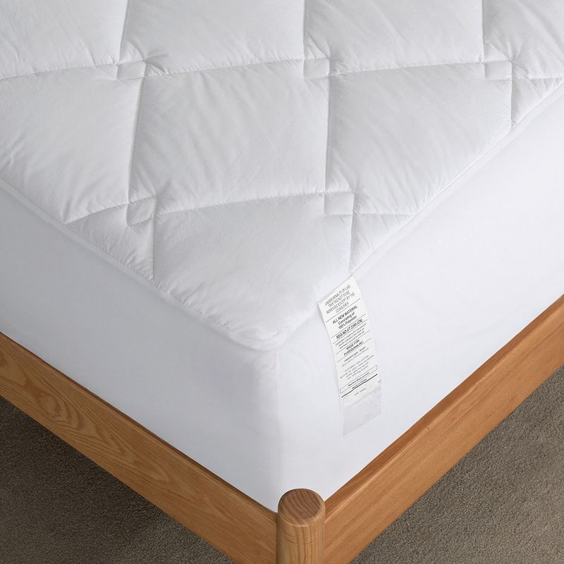 Peace Nest Quilted Fitted Mattress Pad, Elastic Stretches up to 18 Inches Deep, Pillow Top Mattress Cover, 6 of 8