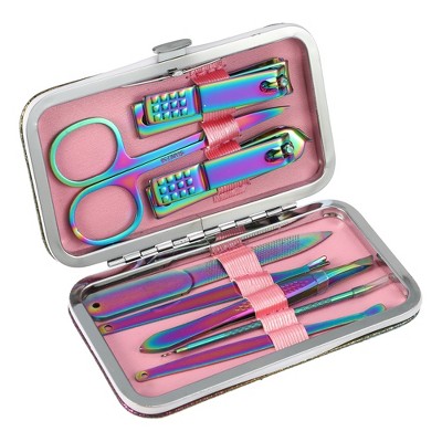 Unique Bargains Portable Stainless Steel Nail Clippers Multicolor 1 Set