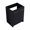 SEVOBAL Bathroom Storage Cabinets Freestanding Vanity With Soft Close Doors And Modern Storage for Homes, Black, 23.25"*17.94"*30.31" - 2 of 4