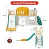 8 in 1 Toddler Slide, Indoor Kids Slide for Toddler 1-3, Indoor Playground with Slide, Basketball Hoop - 3 of 4