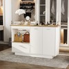 Famapy Stylish Vanity Island with Drawers & Adjustable Shelves,Storage Cabinet,Beauty Organizer for Makeup /Bags/Shoes - 3 of 4
