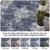 Washable Area Rug -Vintage Distressed Gray Rug for Bedroom, Living Room, Dining Room, Classroom - Soft, Non-Shedding, Stain Resistant Carpet - 4 of 4