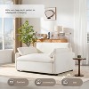 TIRAMISUBEST 50"x43" Oversized Chenille Accent Chair, Wide Deep Seat Armchair with Pillows, Modern Comfy Lounge Chair for Living Room, Bedroom - 2 of 4