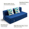 ARTPLAN Fold Sofa Bed-Sleeper Single with Pillow,Futon Sleeper Chair Guest Bed with Washable Linen Cover, Foldable Mattress for Living Room, - 3 of 4