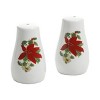 Gibson Home Perfect for Holidays Poinsettia 7 Piece Porcelain Serving Set in Red - 3 of 4