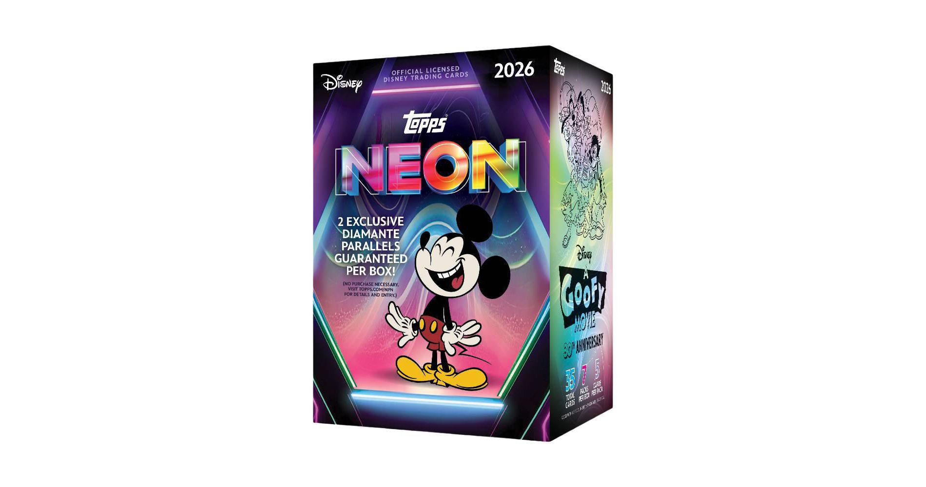 2026 Topps Disney Neon Trading Card Value Box