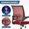BestMassage Office Chair Computer Chair Desk Chair with 360 Degree Swivel & Lumbar Support Suitable for Office Home - 4 of 4