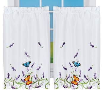 Collections Etc Lavender And Butterflycurtains