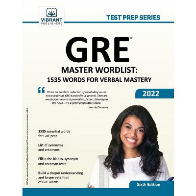 GRE Master Wordlist - (Test Prep) 6th Edition by  Vibrant Publishers (Paperback)