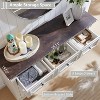 Mastgoal 55" Farmhouse Dresser with 9 Drawers, Large Rustic Wood Closet Storage with Roman Column for Bedroom - 2 of 4