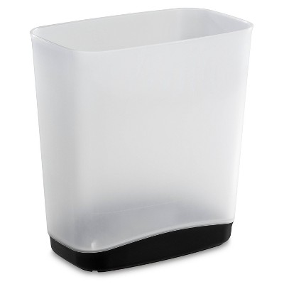 3.3gal Vanity Trash Can White with Color Accented Base - Room Essentials™