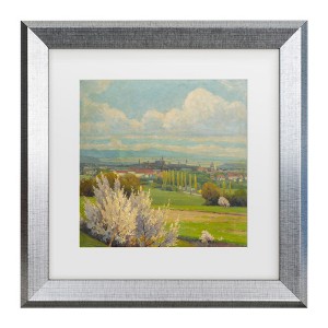 Trademark Fine Art - Ludovit Cordak View of Kosice, 1930-35 Matted Framed Art - 1 of 4