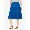 Woman Within Plus Size Elastic-Waist Knit Tiered Skirt - 3 of 4