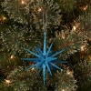 5.8in Turquoise Plastic Spike Starburst Christmas Tree Ornament - Wondershop™ - image 2 of 2