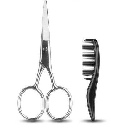 beard comb and scissors set