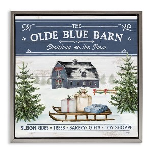 Stupell Industries Christmas on Farm Phrase, 25" x 25" - 1 of 4
