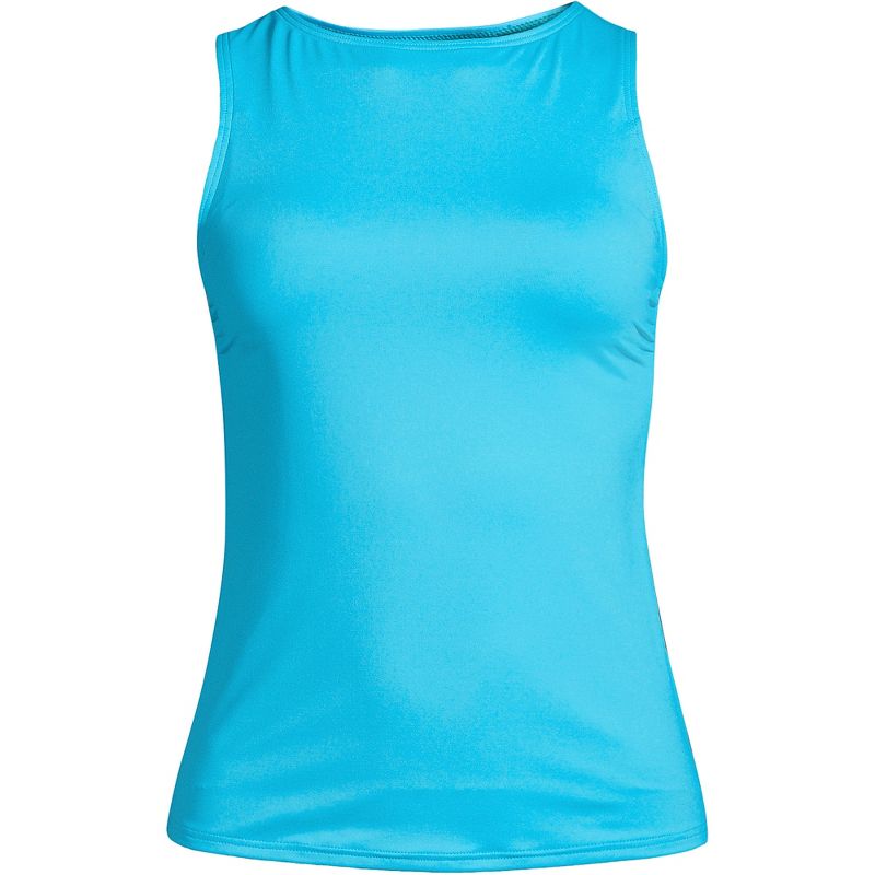 Lands' End Women's High Neck UPF 50 Modest Tankini Top Swimsuit, 3 of 7
