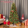 Tangkula 6FT Artificial Christmas Tree Hinged Xmas Spruce Tree with 721 Branch Tips Foldable Metal Stand Seasonal Holiday - 3 of 4