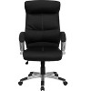 Emma and Oliver High Back Black LeatherSoft/Line Stitched Curved Headrest Swivel Office Chair - 4 of 4