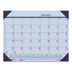 EcoTones Recycled Monthly Desk Pad Calendar, 22 x 17, Sunset Orchid Sheets, Cordovan Corners, 12-Month (Jan to Dec): 2025 - 1 of 1