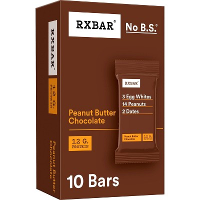 RXBAR Chocolate Peanut Butter Nutrition Bars - 18.3oz/10pk