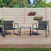 vidaXL Garden Lounge Set Anthracite Powder-Coated Steel Standard Durable - 2 of 4