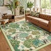 Washable Rug Area Rugs for Living Room, Animal Print Rug Non Slip Low Pile Forest Stain Resistance Large Throw Carpet - 2 of 4