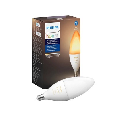 Philips Hue Ambiance E12 Candle LED Bulb with Bluetooth White