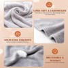 Women 3 PC Microfiber Hair Towel Wrap Ultra Absorbent Hair Turbans for Curly, Long & Thick Hair (Blue,Grey,Pink) - 4 of 4