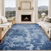 Coolmee Washable Area Rug Modern Abstract Rug Soft Non-Slip Non-Shedding Faux Wool Stain Resistant Floor Carpets for Living Room Bedroom - 2 of 4