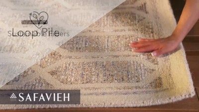 Ivory Elegance 9' x 12' Hand-Tufted Wool & Viscose Area Rug