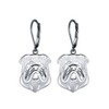 Bulldog Dog Necklace, Earrings, or Set for Women Sterling Silver Ginger Lyne Collection - 4 of 4